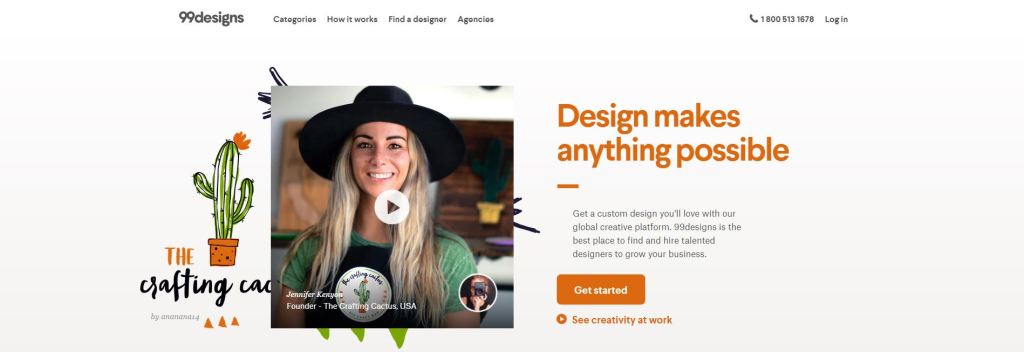 99designs freelance website
