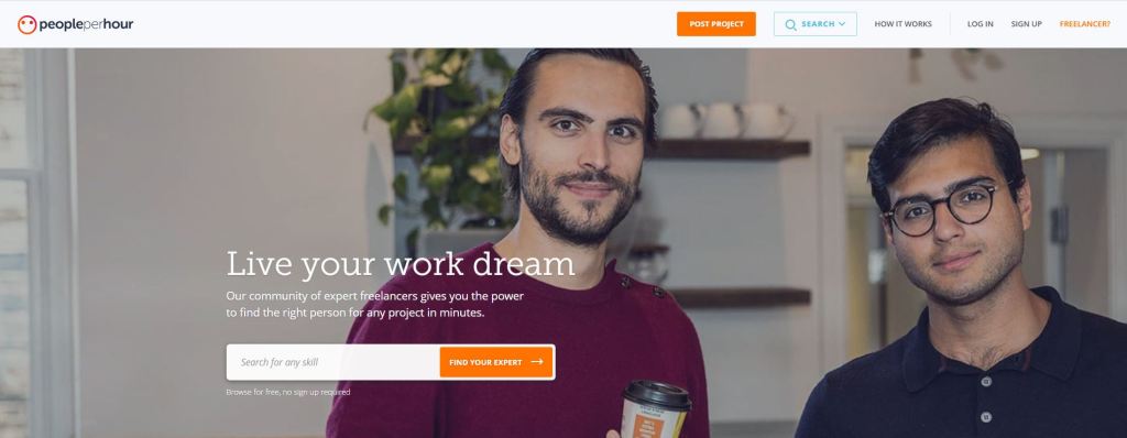 peopleperhour freelance website