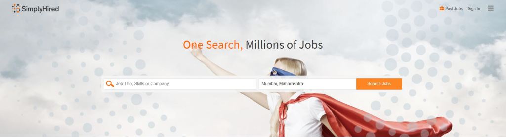 SimplyHired freelance website